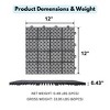 Interlocking Deck Tiles, Outdoor Waterproof & Anti-slip, for Patio, Balcony, Pool Side, Bathroom, Shower, Balcony, Porch - 2 of 4