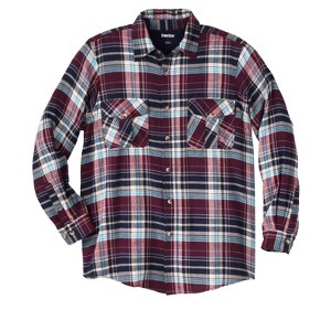 KingSize Signature Plaid Flannel Shirt - 1 of 4