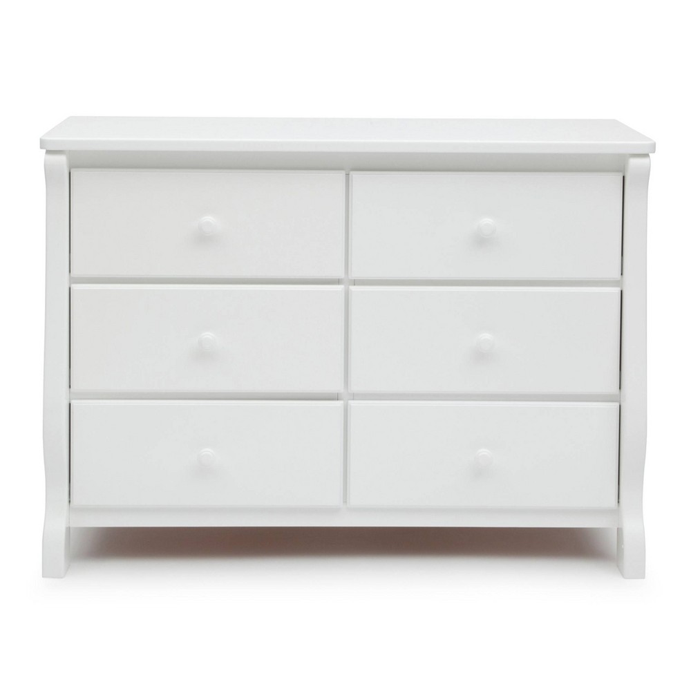 Delta Children Universal 6 Drawer Dresser with Interlocking Drawers - White -  89450754