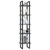 vidaXL Book Cabinet Engineered Wood, Metal - Gray 15.7" - 3 of 4