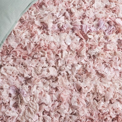 Rio Shag Light Pink Handmade Rectangular Area Rug
