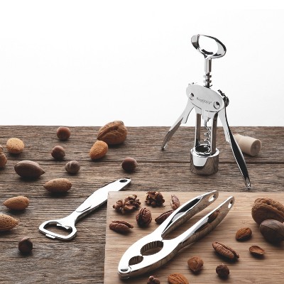 Essentials Silver Stainless Steel Bar Tool Set