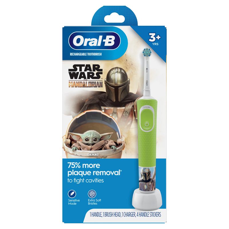 Oral-B Kids&#39; Electric Toothbrush featuring Star Wars The Mandalorian for Kids 3+, 1 of 13