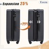 Expandable Carry on Luggage Sets,Suitcases with Detachable Wheels Hard - 3 of 4