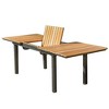 Royal Hampton 62-84 Inch Outdoor Extendable Dining Table, Aluminium, Brown - 4 of 4