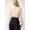 Women's Foil Crinkled Woven Blouse - Easel - 2 of 3