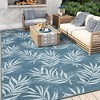 Modern Outdoor Rug, Washable Indoor/Outdoor Area Rug With Tropical Leaf Pattern, Non-Shedding, Pet & Kid-Friendly Carpet for Patio, Porch, Balcony - 2 of 4