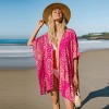 Women's Vibrant Printed Beach Cover Up Cardigan - Cupshe - 2 of 4
