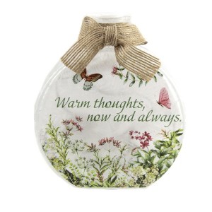 Stony Creek 4.5 Inch Garden Good Health Pe-Lit Jar Spring Lighted Glass Accent , Get Well Thinking You (1PC) - 1 of 4
