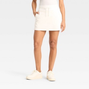 Women's Mid-Rise Interlock Skort - Wild Fable™ - 1 of 3
