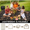 320GSM PP Tube Outdoor Bohemian Plastic Rug - Waterproof, UV-Resistant, Double-Sided, Lightweight, for Patio, Deck, Garden, and Camping - 4 of 4