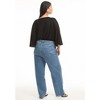 June + Vie by Roaman's Women's Plus Size June Fit High-Rise Straight-Leg Stretch Jeans - 3 of 4