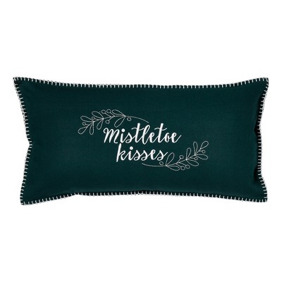 tagltd 12" x 24" Mistletoe Kisses Throw Pillow