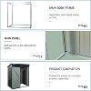 5x3 Foot Metal Storage Shed, Outdoor Steel Utility Shed with Locking Door, Perfect for Trash Cans & Yard Tools, Durable Construction - 2 of 4