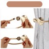 Unique Bargains Lotus Leaf Carving Design Curtain Ties Gold Tone 2 Pcs - 2 of 4