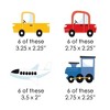 Big Dot of Happiness Cars, Trains, and Airplanes - DIY Shaped Transportation Birthday Party Cut-Outs - 24 Count - 2 of 4