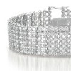 Guili Sterling Silver Cubic Zirconia Wide 6-Row Tennis Bracelet, Bold and Elegant Design with Sparkling Stones for a Stunning Look - 4 of 4