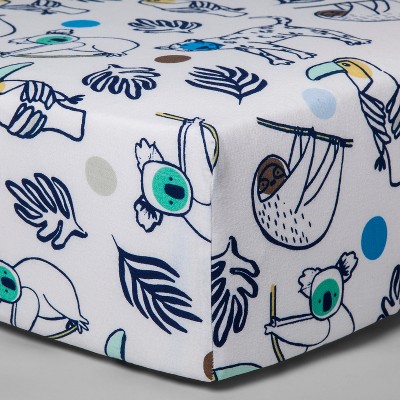 cloud island fitted crib sheet