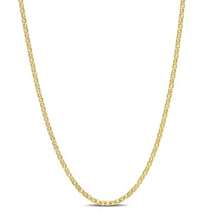 EVERLY JEWELRY | Silver Necklace with Chain – Multiple Metal color Options - 1 of 4