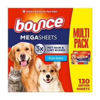 Bounce Pet Hair and Lint Guard Mega Dryer Sheets - Fresh
