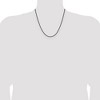 Chisel Stainless Steel Polished Black IP-plated 1.9mm 20" Cable Chain Necklace - 4 of 4