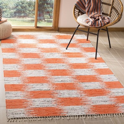 Coastal Charm Multicolor Hand Woven Cotton & Wool Area Rug - 4' x 6'
