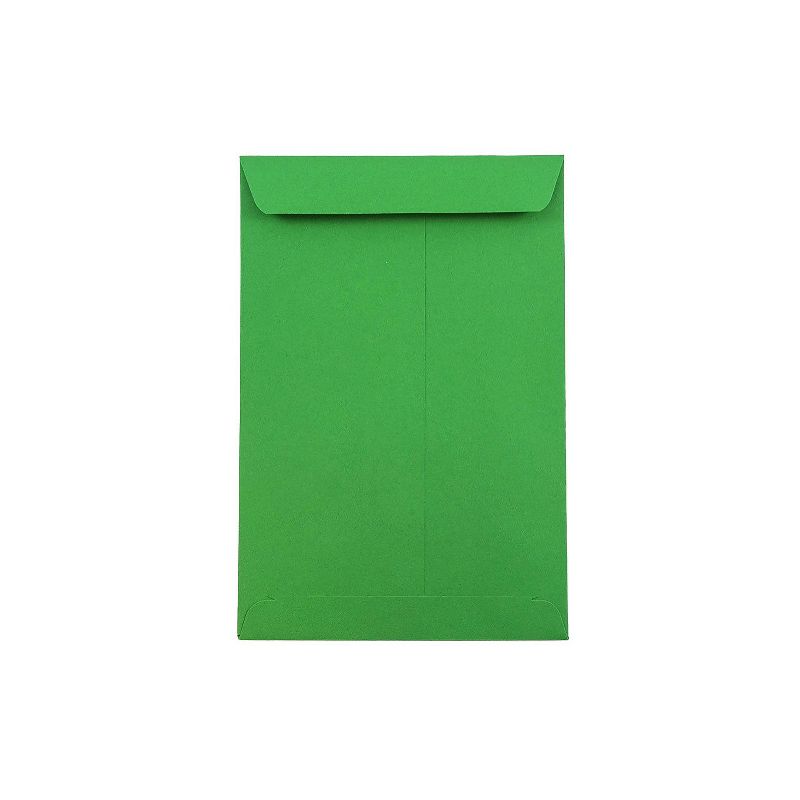 JAM Paper 6 x 9 Open End Catalog Colored Envelopes Green Recycled 88103, 1 of 5