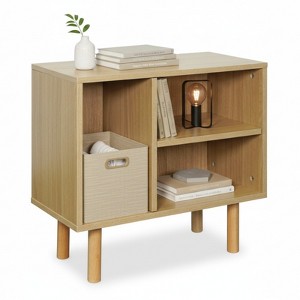 Home Zone Living Stackable Storage Cube End Table with Customizable Door and Shelf Options - 1 of 4