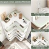 Aheaplus 5-Tier Corner Book Shelves, Freestanding Bookcase Storage Shelving - 4 of 4