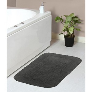 Radiant Collection Cotton Ruffle Pattern Tufted Bath Rug - Home Weavers - 1 of 4