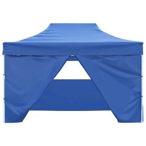 vidaXL Party Tent Steel Blue 600D Oxford fabric with PVC coating 10x13 ft - 1 of 4