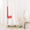 Deny Designs April Lane Art Block Monogram Shower Curtain - 2 of 3