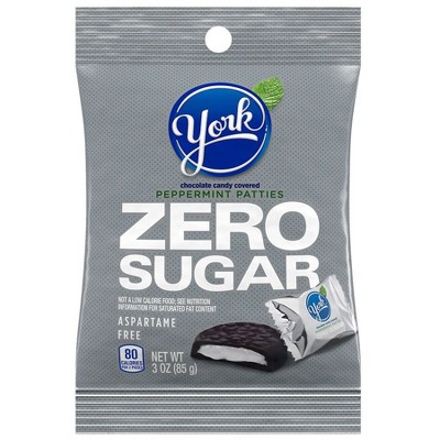 York Peppermint Patties Dark Chocolate Sugar Free Candy Peppermint 3.0 oz