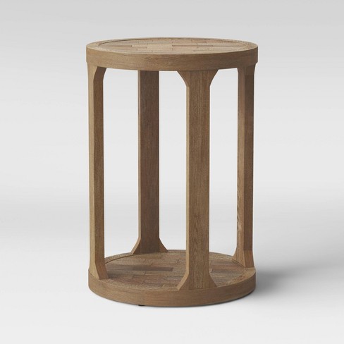 Castalia Round Accent Table Natural Wood - Threshold™ - image 1 of 4