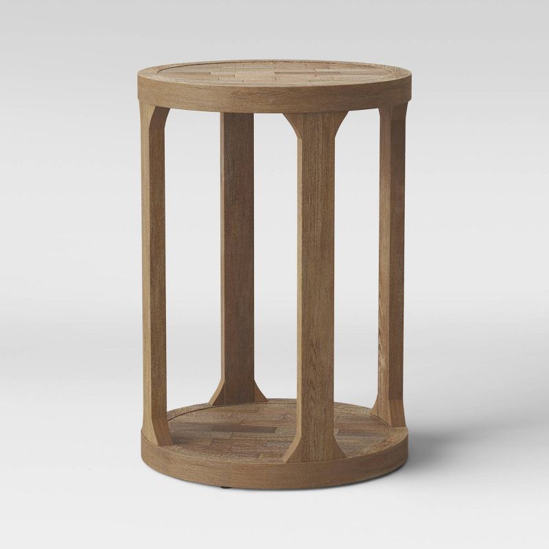 Castalia Round Accent Table Natural Wood - Threshold&#8482;, 1 of 12