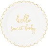 Sparkle and Bash 48-Pack Hello Sweet Baby Disposable Paper Plates 9" Baby Shower Party Supplies - 3 of 4