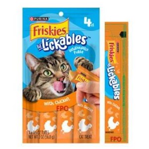 Friskies Chicken Flavor lil' Lickable Cat Treats - 2oz/4ct - 1 of 1