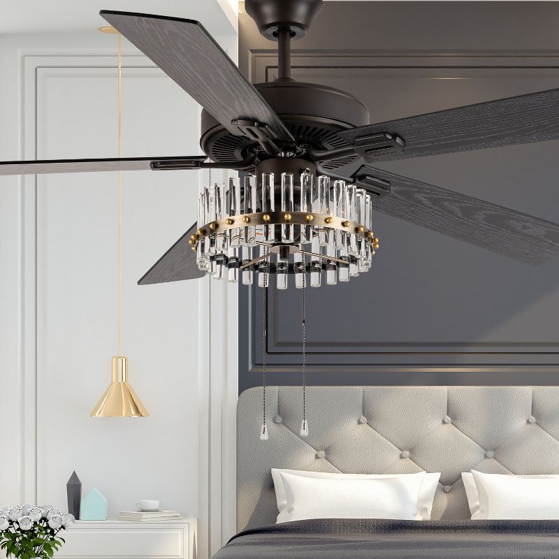 52&#34; 5 Blade Prim Lighted Ceiling Fan - River of Goods, 2 of 13