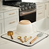 LunaLulinlk Dish Drying Mat, 16” x 18”, Absorbent Microfiber Kitchen Counter Mat, Dish Drying Pad Stitched Plaid - 2 of 4