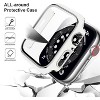 Worryfree Gadgets Bumper Case with Screen Protector for Apple Watch 38mm, White/Silver - 3 of 4