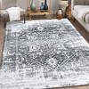 Area Rug Oriental Vintage Distressed Rug for Living Room Bedroom - 3 of 4