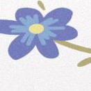 floral light blue