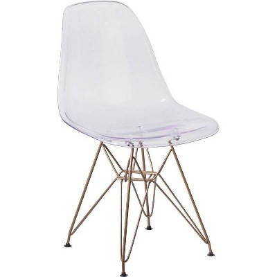 Elon Series Ghost Chair Clear - Riverstone Furniture Collection