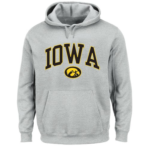 Ncaa Iowa Hawkeyes Men's Big And Tall Gray Hoodie : Target