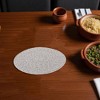 Unique Bargains Trivet Round Rope Woven Mat Cotton Non-woven Fabric 8.66"x8.66"x0.31" - 2 of 3