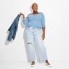 Women's Bluey Striped Long Sleeve Graphic T-Shirt - Blue - 3 of 3