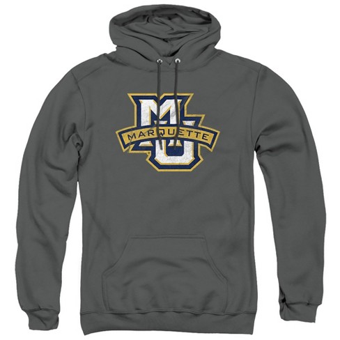 Campus Lab Marquette University Official Distressed Primary Adult Pull over Hoodie Charcoal 2x large Target
