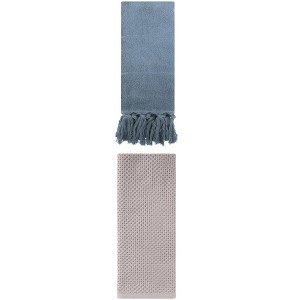 REGALWOVEN 2 Packs Cotton Soft Absorbent Tassels and Waffle Hand Towel - 1 of 4
