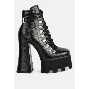 Boogie High Platform Lace Up Boots Women - 1 of 4