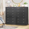 Karl Home 7-Drawer Black Particle Board 25.98in. W Chest of Drawer - 4 of 4